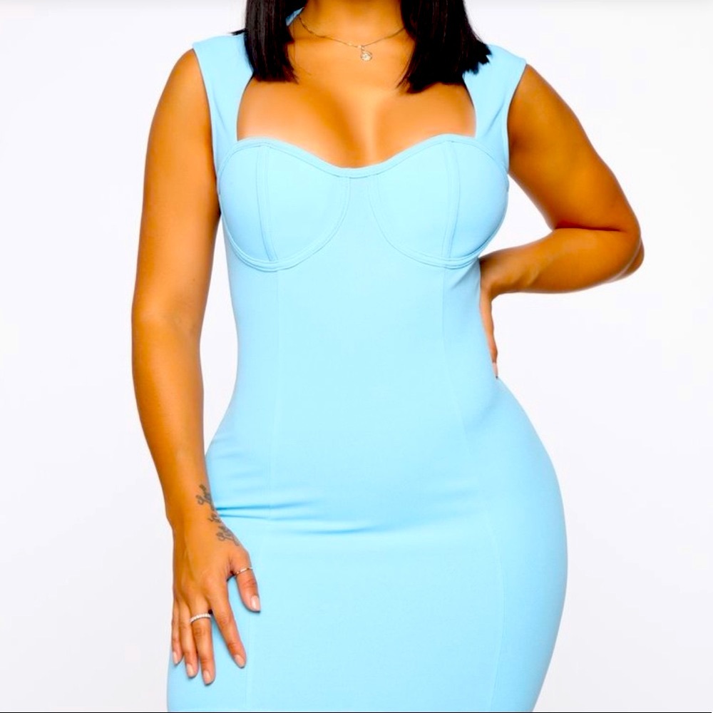 Light Blue Mini Dress
